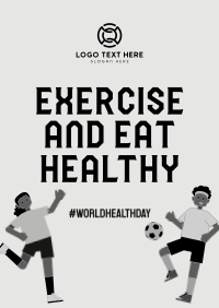 Exercise & Eat Healthy Poster Preview