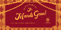 Mardi Gras Party Twitter post Image Preview