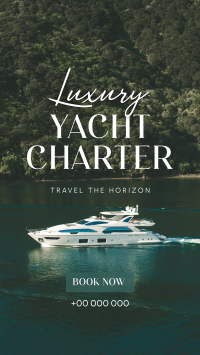 Luxury Yacht Charter Instagram Story Design