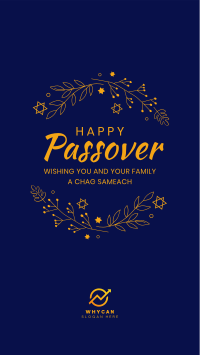Passover Leaves Facebook Story Design