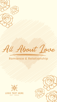 Roses of Love Facebook Story Design