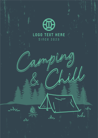 Camping Adventure Outdoor Poster Design