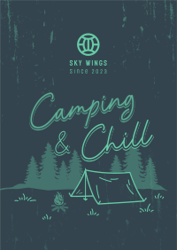 Camping Adventure Outdoor Poster Image Preview