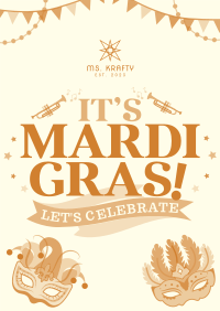 Modern Mardi Gras Poster Image Preview