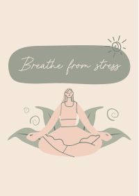 Breathe From Stress Flyer Image Preview