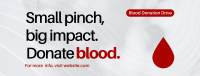 Blood Donation Drive Facebook cover Image Preview