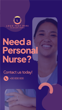 Hiring Personal Nurse Instagram reel Image Preview