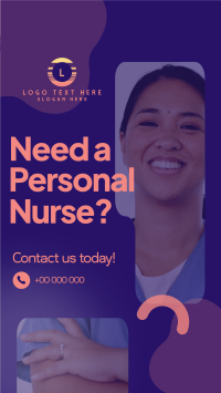 Hiring Personal Nurse Instagram Reel Design