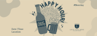Happy Hour Drinks Facebook cover Image Preview