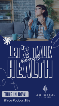 Health Wellness Podcast Instagram story Image Preview