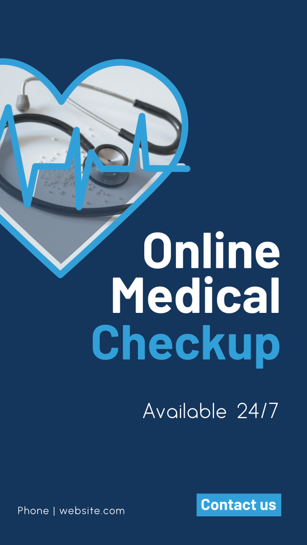 Online Medical Checkup Instagram Story Design Image Preview