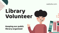 Public Library Volunteer Facebook Event Cover Design