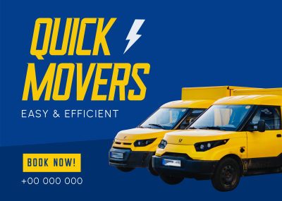 Quick Movers Postcard Image Preview