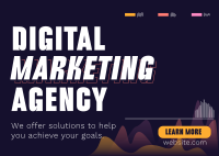 Digital Marketing Agency Postcard Design