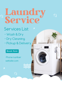Laundry Bubbles Flyer Design