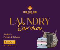 Laundry Delivery Services Facebook Post Design