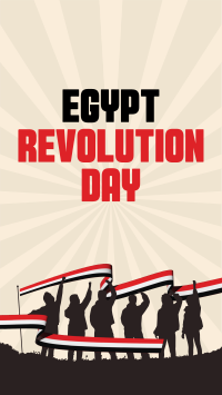 Celebrate Egypt Revolution Day Facebook Story Design