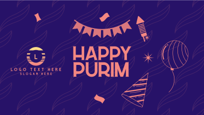 Purim Jewish Festival Facebook event cover Image Preview