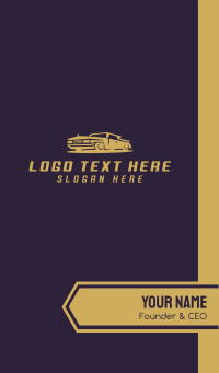 Vintage Classic Car Business Card Design