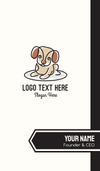 Dog Puppy Pet Business Card | BrandCrowd Business Card Maker