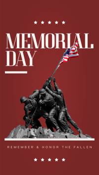 Solemn Memorial Day Facebook story Image Preview