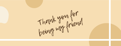 Thank you friend greeting Facebook cover Image Preview
