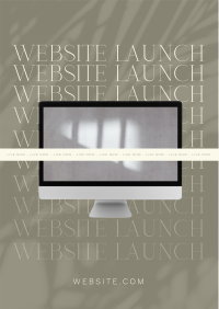 Minimalist Website Launch Flyer Design