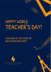 World Teacher's Day Flyer Design