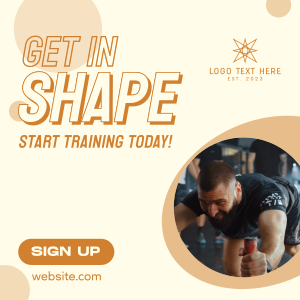 Training Fitness Gym Instagram post Image Preview