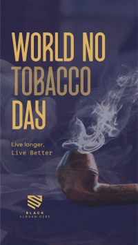 Minimalist No Tobacco Day Facebook story Image Preview