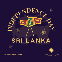 Sri Lanka Independence Badge Instagram post Image Preview