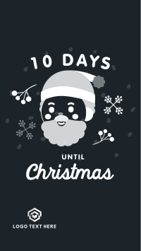 Cute Santa Countdown Facebook Story Design