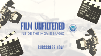 Film Unfiltered Review YouTube Banner Design