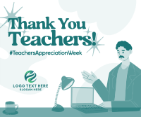Teacher Appreciation Week Facebook Post Design