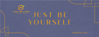 Be Yourself Facebook Cover Design