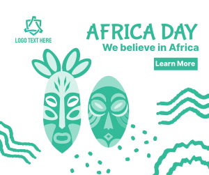 Africa Day Masks Facebook post