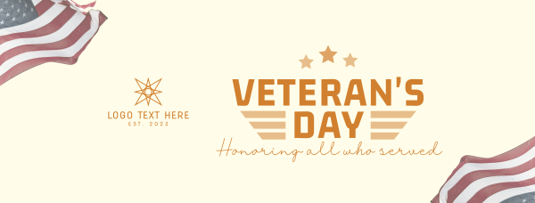 Honor Our Veterans Facebook Cover Design Image Preview