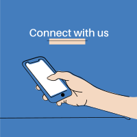 Connect With Us Instagram Post Design