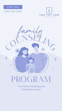 Family Counseling Program Facebook Story Design