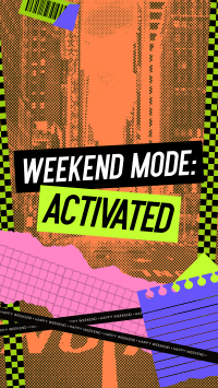 Retro Weekend Mode TikTok video Image Preview
