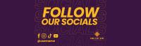 Social Follow Twitter Header Design