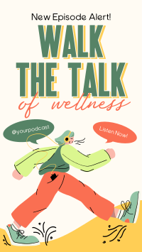 Walk Wellness Podcast TikTok video Image Preview