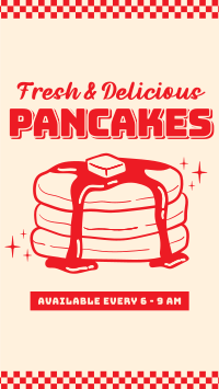 Retro Pancakes Facebook Story Design