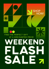 Geometric Weekend Sale Flyer Image Preview