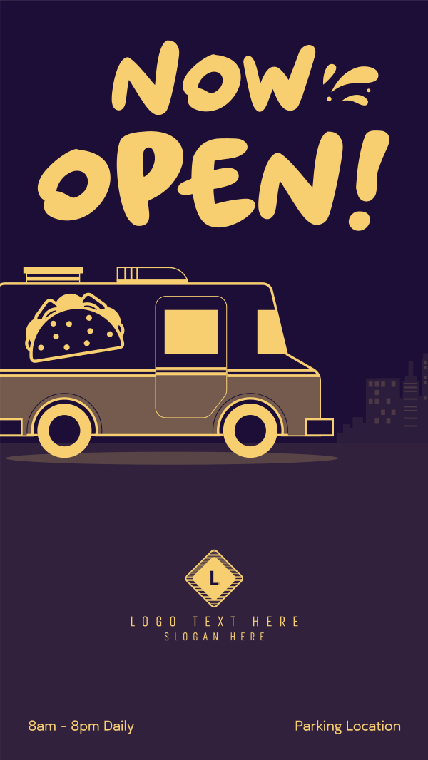 Taco Food Truck Instagram Story Design Image Preview