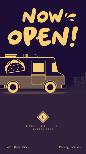 Taco Food Truck Instagram story Image Preview