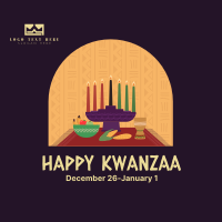 Kwanzaa Window Instagram Post Design