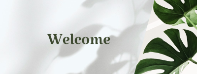 Welcome Monstera Facebook cover Image Preview