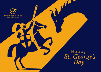 St. George's Day Postcard Image Preview