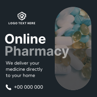 Modern Online Pharmacy Instagram Post Design